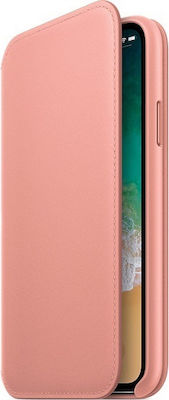 Apple Leather Folio Buchen Sie Leder Rosa (iPhone X / Xs) MRGF2ZM/A