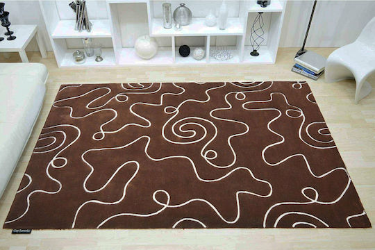 Guy Laroche Inspire Rectangular Living Room Rug Brown 200x300cm