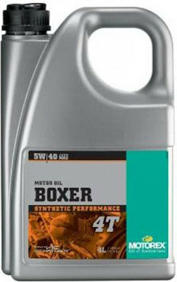 Motorex Boxer 4Τ Synthetic Motorcycle Oil for Four-Stroke Engines 5W-40 4lt