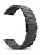 Metallic Strap Stainless Steel Black (Galaxy Watch (46mm) / Gear S3) TPRBSSGS3B