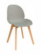 Moris Kitchen Polypropylene Chair Grey 49x56x83cm