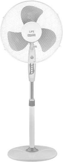 Life FS-100 Ventilator Sockel 40W Lüfterdurchmesser 40cm Weiß