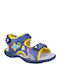 Kinder Sandalen Franco mit Klettverschluss & Lichtern Blau