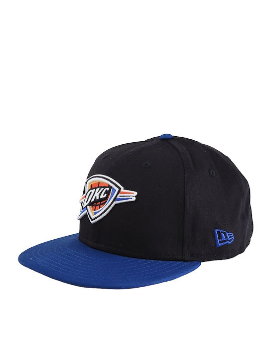 New Era NBA Team 9Fifty Oklahoma City Jockey mit geradem Schirm Schwarz