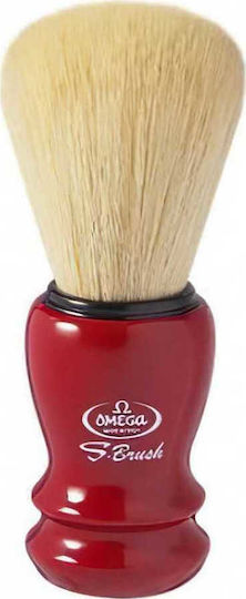 Omega S10108 S-Brush Shaving Brush Beige with Synthetic Bristle