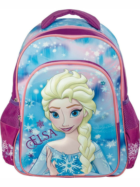 Diakakis Frozen 3D School Bag Backpack Elementary, Elementary in Pink color