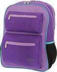 Polo Surface Σχολική Τσάντα Πλάτης Γυμνασίου - Λυκείου σε Μωβ χρώμα Μ30 x Π20 x Υ45cm