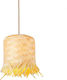 GloboStar Leegar Pendant Light Suspension Bell for Socket E27 Beige