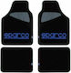 Sparco Σετ Μπροστινά και Πίσω Πατάκια Universal 4τμχ Μπλε / Μαύρο