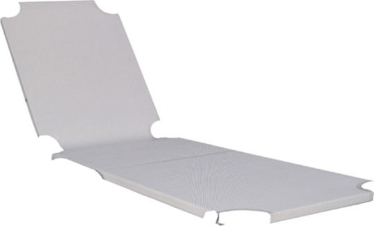Zita Plus Плат За Шезлонг Adel Бял 203x62см