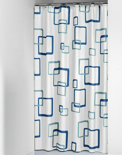 Sealskin Retro Κουρτίνα Μπάνιου 180x200 cm Μπλε