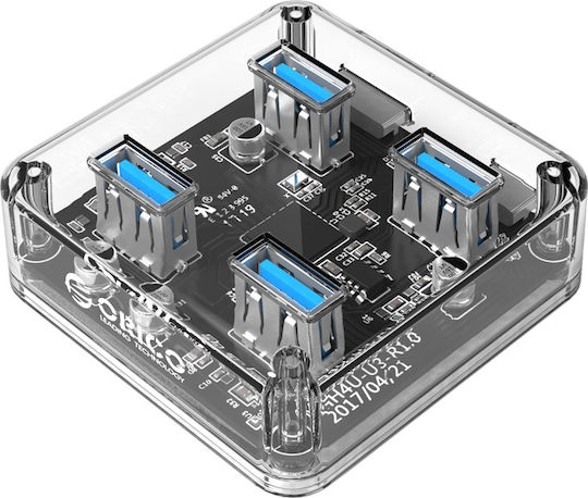 Orico MH4U-U3 USB 3.0 4 Port Hub with USB-A Connection White