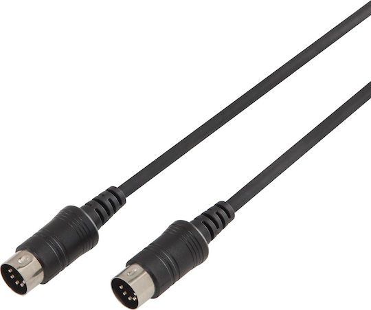 Soundsation GO-LINK Кабел Midi мъж - Midi мъж 5м Черен (BMD-5BK)