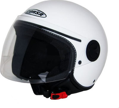 Corsa CX81 Jet Helmet ECE 22.05 1000gr White 913CX08100