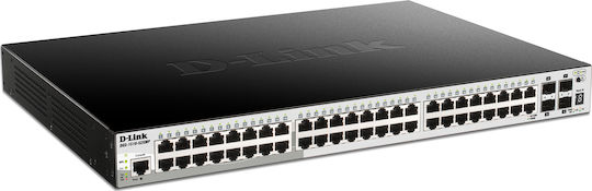 D-Link DGS-1510-52XMP Managed L2 Switch with 48 Gigabit (1Gbps) Ethernet Ports and 4 SFP Ports