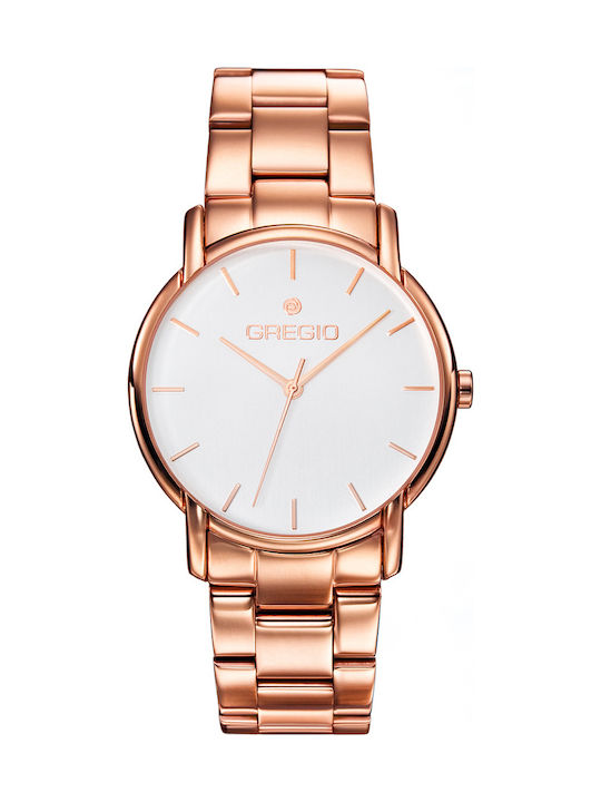 Gregio Mandal Watch with Pink Gold Metal Bracelet