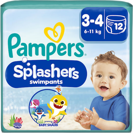Pampers Scutece de înot Splashers Nr. 3 pentru 6-11kg 12buc