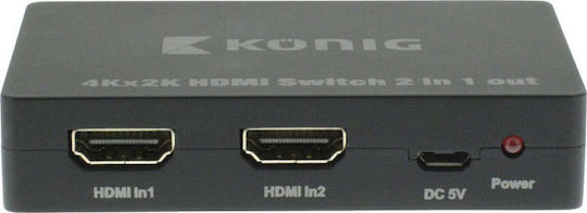 Konig 2 θυρών HDMI Switch KNV SW 3402