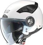 Nolan N33 Evo Classic 02 Metal White Motorradhelm Jet N33EVOCL02