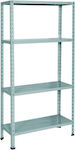 Bizzotto Scaffalature B350Z/160 Galvanized Dexion with 4 Metallic Shelves L75xD30xH150cm