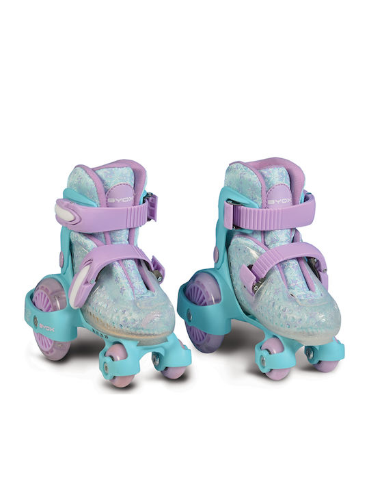 Byox Little Beetle Frozen Kids Adjustable Quad Rollers Gray