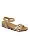 Scholl Kelly Anatomic Women's Ankle Strap Platforms Beige