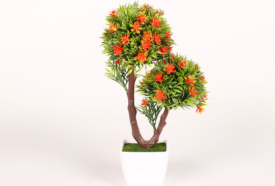 Künstliche Pflanze im Töpfchen Bonsai Orange 28cm Keskor