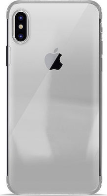 Puro Verge Silicone Back Cover Silver (iPhone X / Xs)