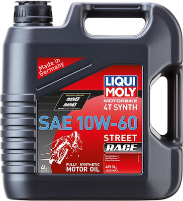 Liqui Moly Motorbike 4T Synth Synthetic Motorcycle Oil for Four-Stroke Engines 10W-60 4lt