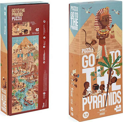 Παιδικό Puzzle Go to The Pyramids 100pcs για 5+ Ετών Londji