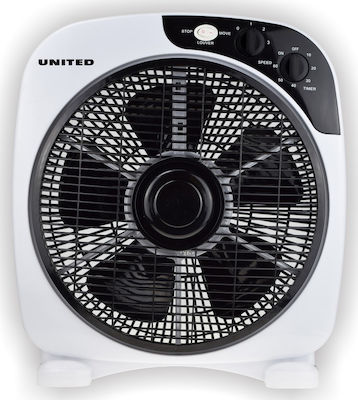 United UBF-697 Ανεμιστήρας Box Fan 50W Διαμέτρου 30cm