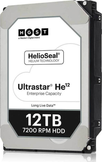 Hitachi Ultrastar He12 12TB HDD Σκληρός Δίσκος 3.5" SAS 3.0 7200rpm με 256MB Cache για Server