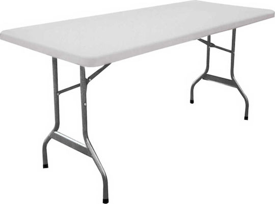 Table Catering Foldable 152x76x74cm White