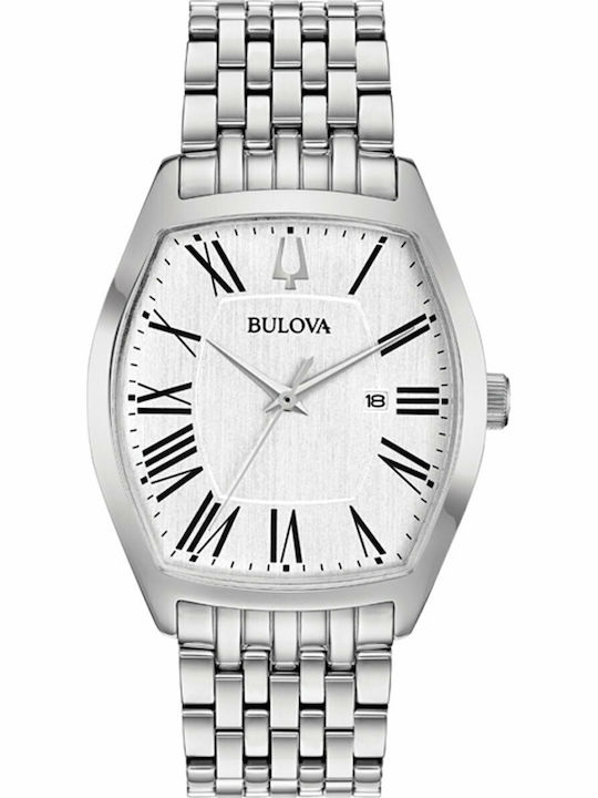 Bulova Tonneau Collection Womens Watch Battery with Silver Stainless Steel Bracelet