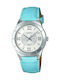 Casio Watch with Blue Leather Strap LTP-1410L-7A2