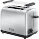 Russell Hobbs Adventure Toaster Φρυγανιέρα 2 Θέσεων 1200W Inox