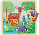 Holz Kinderpuzzle Forest für 3++ Jahre 16pcs Djeco