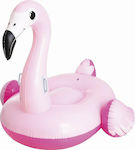 Bestway Kids Inflatable Ride On Flamingo with Handles Pink 145cm