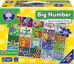 Kinderpuzzle Big Number für 3++ Jahre 20pcs Orchard