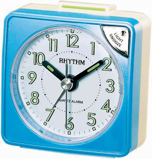 Rhythm Ceas De Masa Din Plastic Cu Ceas Deșteptător Albastru CRE211-NR04