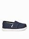 Kids Espradrilles with Hoop & Loop Closure Navy Blue Tiny Alpargata Canvas