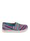 Toms Kids Espradrilles with Hoop & Loop Closure Multicolour Classic Aqua Geo Textile