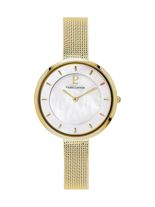 Pierre Lannier Uhr mit Gold Metallarmband 076G598