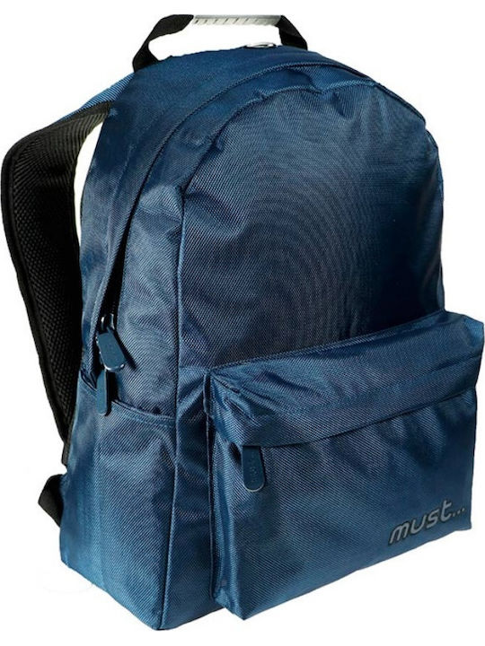 Must Monochrome School Bag Backpack Junior High-High School in Blue color 22lt