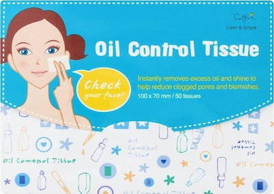 Cettua Tücher Gegen Akne Oil Control Tissue 50Stück