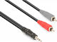 Vonyx Καλώδιο Ήχου 3.5mm male - RCA male Μαύρο 1.5m 177.775