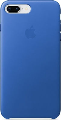 Apple Leather Case Umschlag Rückseite Silikon Blau (iPhone 8/7 Plus) MRG92ZM/A