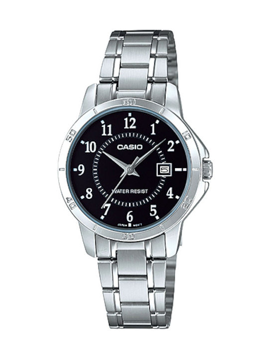 Casio Womens Watch 32mm Battery With Silver Steel Bracelet
