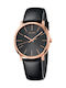 Calvin Klein Uhr mit Schwarz Lederarmband K8Q316C3
