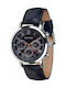 Guardo Watch Battery with Blue Leather Strap 114502